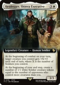 Heidegger, Shinra Executive (Extended Art Foil) - Rare - #136 - Inglés