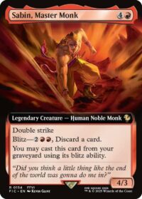 Sabin, Master Monk (Extended Art Foil) - Rare - #154 - Inglés