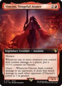 Vincent, Vengeful Atoner (Extended Art Foil) - Rare - #157 - Inglés