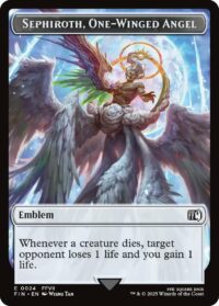 Emblem - Sephiroth, One-Winged Angel // Robot Warrior Double-Sided Token - Token - #24 // 12 - Inglés (FF)