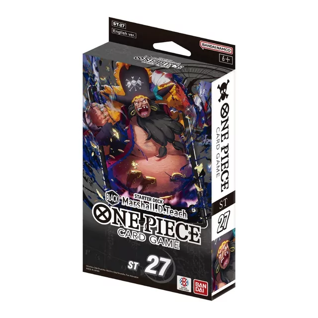 One Piece Card Game STARTER DECK -BLACK Marshall.D.Teach- [ST-27] [REMATE FINAL 2025]