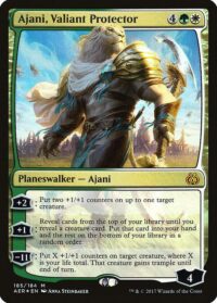 Ajani, Valiant Protector (Foil) - #185 - Mythic - Inglés