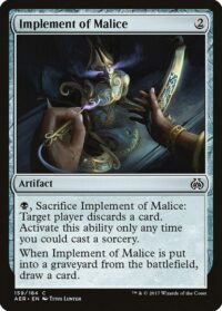 Implement of Malice - #159 - Common - Inglés