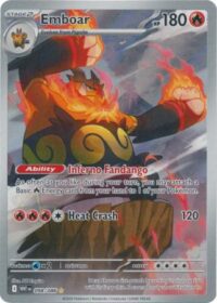Emboar - 098/086 - Illustration Rare White Flare  - Inglés