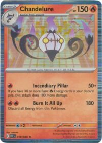 Chandelure - 018/086 - Holo Rare White Flare  - Inglés