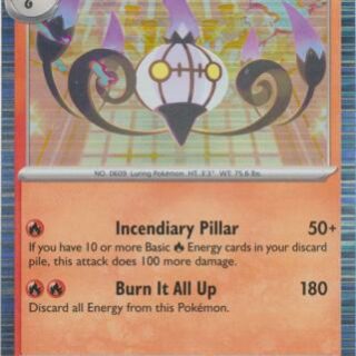 Chandelure - 018/086 - Holo Rare White Flare  - Inglés