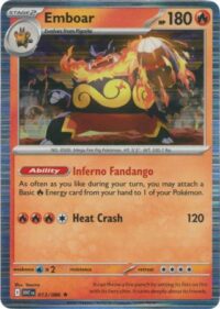 Emboar - 013/086 - Holo Rare White Flare  - Español