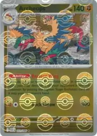 Archeops (Poke Ball Pattern) - 051/086 - Reverse Holo Rare White Flare   - Inglés