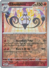 Chandelure - 018/086 - Reverse Holo Rare White Flare   - Inglés