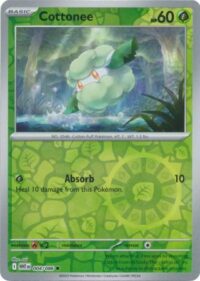 Cottonee - 004/086 - Common Reverse Holo White Flare   - Español