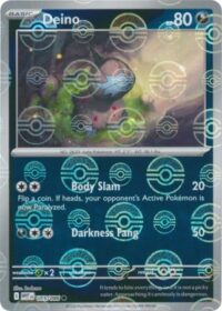 Deino (Poke Ball Pattern) - 065/086 - Common Reverse Holo White Flare   - Inglés