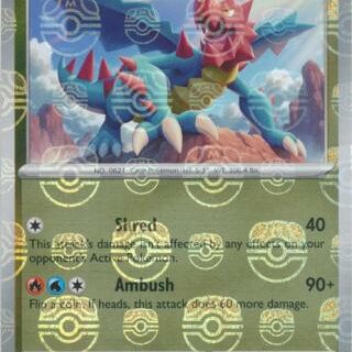 Druddigon (Master Ball Pattern) - 071/086 - Uncommon Reverse Holo White Flare   - Inglés