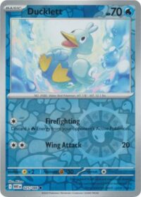 Ducklett - 025/086 - Common Reverse Holo White Flare   - Español