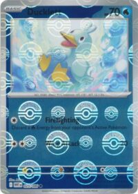 Ducklett (Poke Ball Pattern) - 025/086 - Common Reverse Holo White Flare   - Español