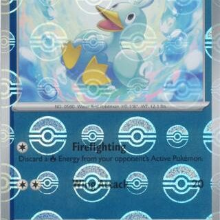 Ducklett (Poke Ball Pattern) - 025/086 - Common Reverse Holo White Flare   - Español
