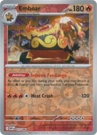 Emboar - 013/086 - Reverse Holo Rare White Flare   - Inglés