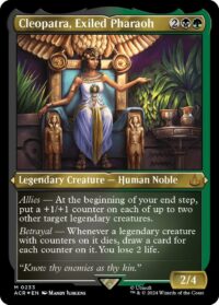 Cleopatra, Exiled Pharaoh (Foil Etched) - Mythic - #233 - Inglés (AC)