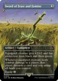 Sword of Feast and Famine (Borderless) (Foil) - Mythic - #124 - Inglés (AC)