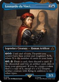 Leonardo da Vinci (Borderless) (Foil) - Mythic - #118 - Inglés (AC)