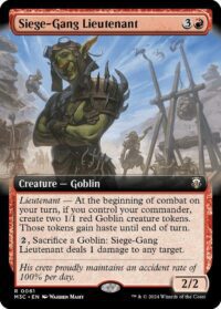 Siege-Gang Lieutenant (Extended Art) (Ripple Foil) - #61 - Rare - Inglés
