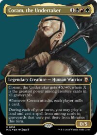 Coram, the Undertaker (Borderless) (Ripple Foil) - #138 - Mythic - Inglés