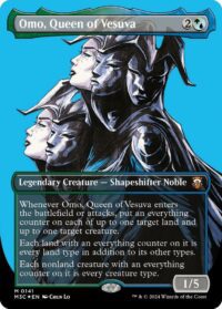 Omo, Queen of Vesuva (Borderless) (Ripple Foil) - #141 - Mythic - Inglés