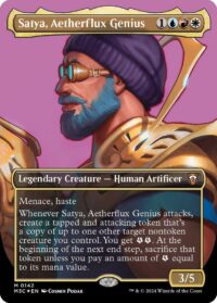 Satya, Aetherflux Genius (Borderless) (Ripple Foil) - #142 - Mythic - Inglés