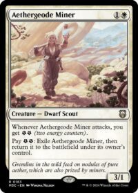 Aethergeode Miner (Ripple Foil) - #163 - Rare - Inglés