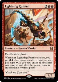 Lightning Runner (Ripple Foil) - #215 - Mythic - Inglés