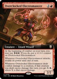 Overclocked Electromancer (Extended Art) (Ripple Foil) - #58 - Rare - Inglés
