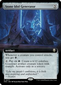 Stone Idol Generator (Extended Art) (Ripple Foil) - #77 - Rare - Inglés