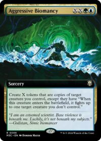 Aggressive Biomancy (Extended Art) (Ripple Foil) - #69 - Rare - Inglés