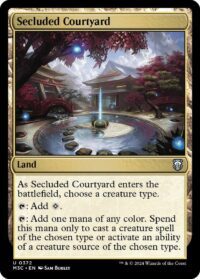 Secluded Courtyard (Ripple Foil) - #372 - Uncommon - Inglés
