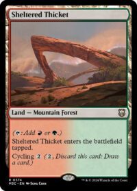 Sheltered Thicket (Ripple Foil) - #374 - Rare - Inglés
