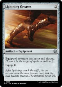 Lightning Greaves (Ripple Foil) - #298 - Uncommon - Inglés