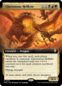 Gluttonous Hellkite (Extended Art) (Ripple Foil) - #73 - Rare - Inglés