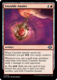 Unstable Amulet (Ripple Foil) - #514 - Uncommon - Inglés