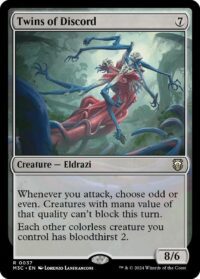 Twins of Discord (Ripple Foil) - #37 - Rare - Inglés