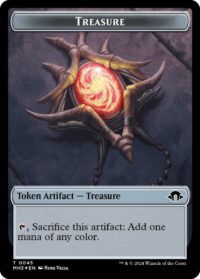 Treasure (Ripple Foil) // Copy Double-Sided Token - #45 // 1 - Token - Inglés