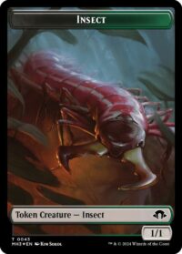 Insect (Ripple Foil) // Zombie Double-Sided Token - #43 // 21 - Token - Inglés