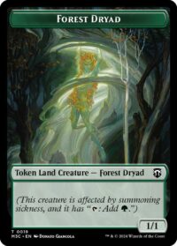 Forest Dryad (Ripple Foil) // Emblem - Vivien Reid Double-Sided Token - #19 // 28 - Token - Inglés