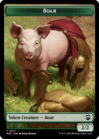 Boar (Ripple Foil) // Forest Dryad Double-Sided Token - #17 // 19 - Token - Inglés