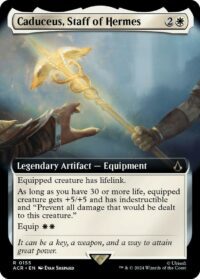 Caduceus, Staff of Hermes (Extended Art) (Foil) - Rare - #155 - Inglés (AC)