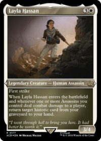Layla Hassan (Foil Etched) - Rare - #177 - Inglés (AC)