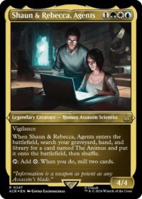 Shaun & Rebecca, Agents (Foil Etched) - Rare - #247 - Inglés (AC)