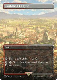 Sunbaked Canyon (Borderless) (Foil) - Rare - #111 - Inglés (AC)