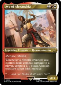 Aya of Alexandria (Foil Etched) - Rare - #229 - Inglés (AC)