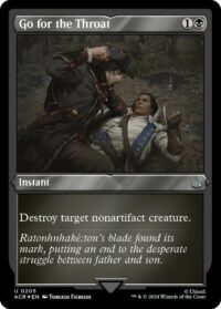 Go for the Throat (Foil Etched) - Uncommon - #205 - Inglés (AC)