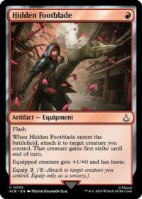Hidden Footblade - Uncommon - #34 - Inglés (AC)