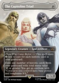 The Capitoline Triad (Borderless) (Foil) - Mythic - #117 - Inglés (AC)